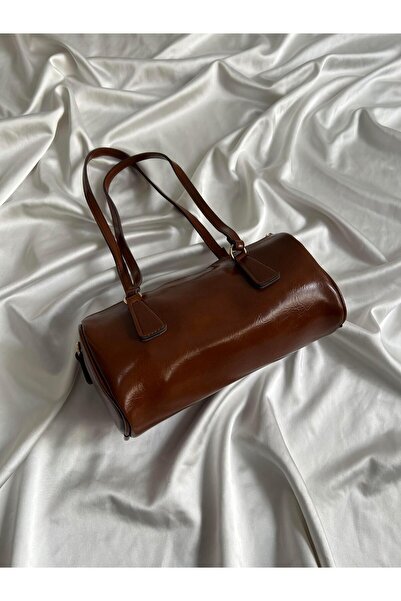 Mia Collection Geantă de mână și de umăr pentru femei, model Canyon, maro