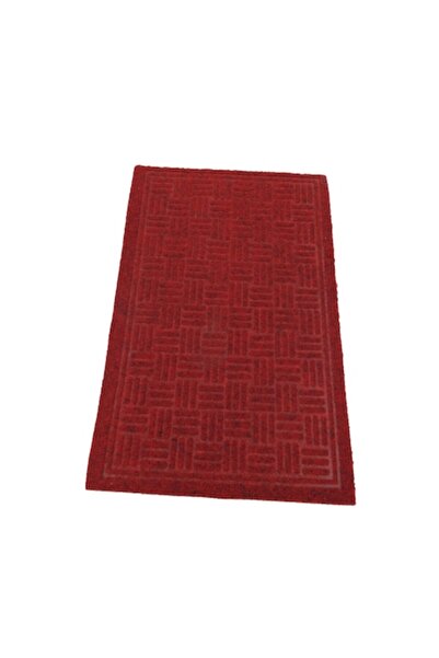 ABS Doormat for door, rubberized textile, red, 38 cm x 57 cm
