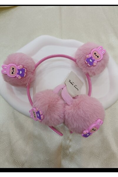 ELAS HOME Coroană elastică cu pompon pentru copii