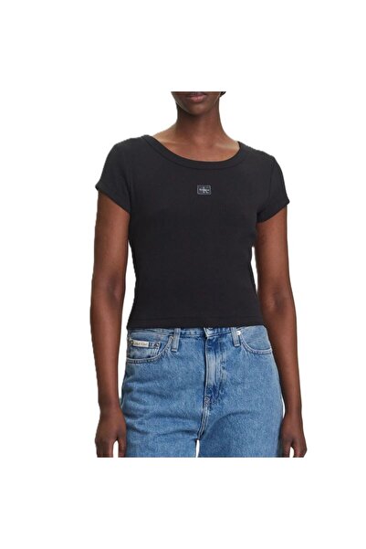 Calvin Klein Tricou A- WOVEN LABEL 2X2 RIB BABYTEE