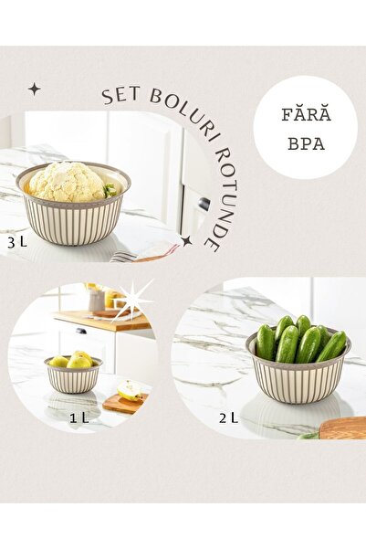 FOLY LIFE ROUND BOWL SET – 3 PIECES (1L, 2L, 3L)