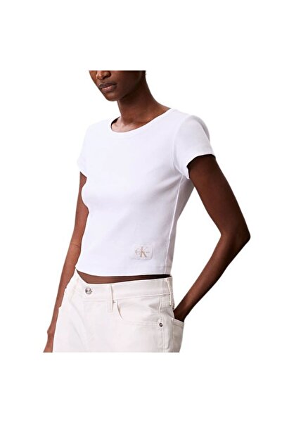 Calvin Klein Tricou A- WOVEN LABEL 2X2 RIB BABYTEE