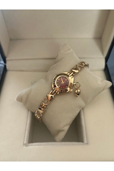 chaoyada Bordo Pinterest Saat Kalp Charmlı Hediye Kutusunda