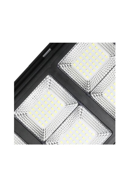 Flippy Solar Street Lamp with Remote, Motion & Light Sensor, 135 LEDs, 100W, IP65, 6500K, Black