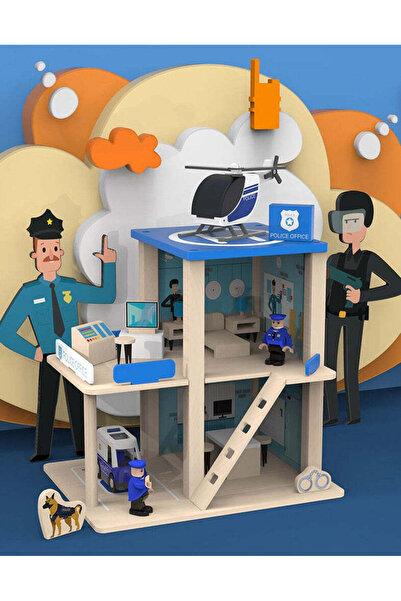 China Sectie de politie din lemn pentru copii