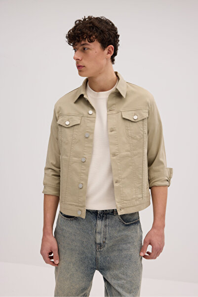 MINCHETTO D290 Casual Men's Classic Stretch Jean Young Denim Jacket