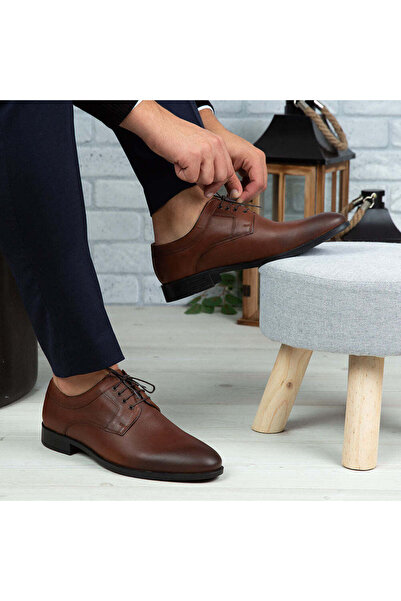 Demalis Pantofi eleganți bărbați din piele naturală 366 Maro