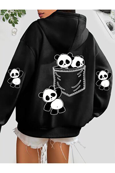 GALASHOP باندا مطبوع بغطاء رأس