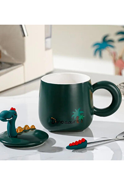 Dörtel Tedarik Ceramic Mug with Dinosaur Figure 1937
