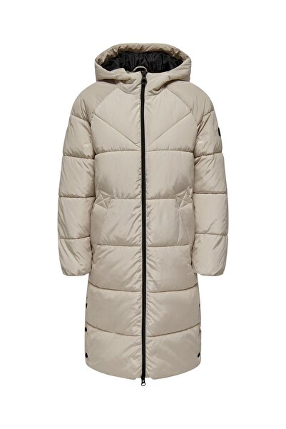 ONLY Onlnewamanda Long Puffer Coat Cc Otw Women's Gray Coat - 15304786