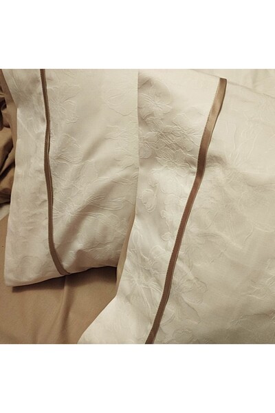 Casa Bucuriei Luxury Oasis 6-piece bed linen set for 180x200 cm, Casa Bucuriei, ivory/beige, 100% cotton