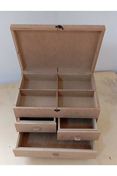 st koleksiyon hobi antika 3 Drawer Accessory Box with Lid