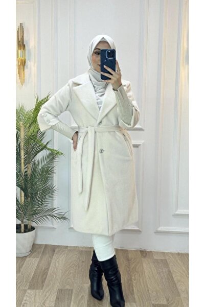 Tebrikler tekstil νέο σεζόν γυναικείο χειμερινό μίντι παλτό μοντέλο G3446