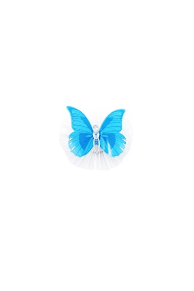 ABS Autocolant în formă de fluture, 10 cm, albastru