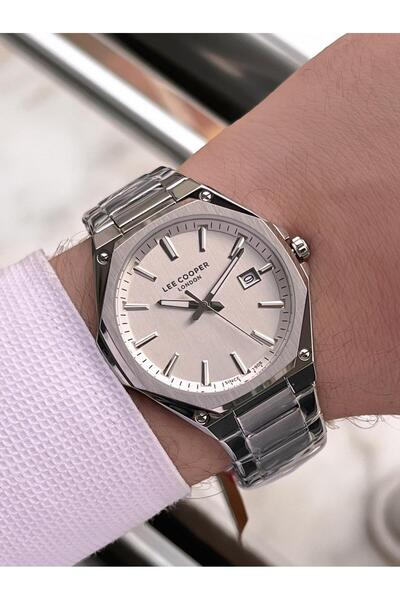 Lee Cooper Italian Design Bracelet Gift 2 Years Warranty 5 Atm Men's Wristwatch Elc.08252.330