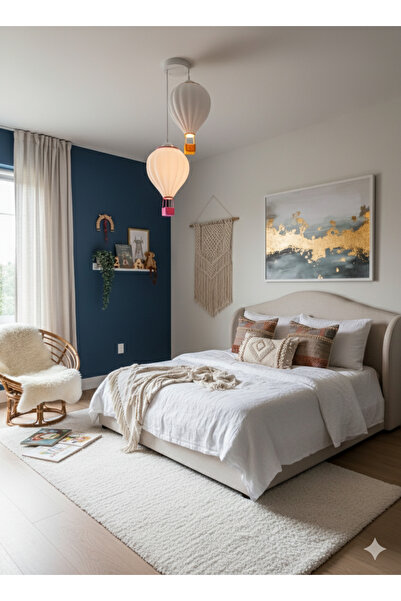 Rekatech 2'Li Sıcak Hava Balonu Avize Kapadokya Havası Evinizde – Modern Sarkıt Lamba Modeli