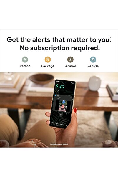 Google Nest Doorbell Wired 2nd Gen - Snow GA02767-US