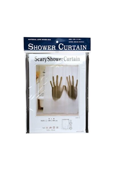 IGGI Perdea de duș înfricoșătoare, 180 x 180 cm