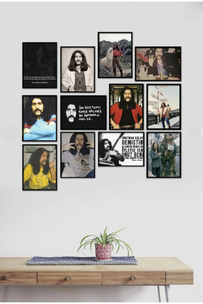 TABLOX Barış Manço 12 piese pictură pe lemn MDF