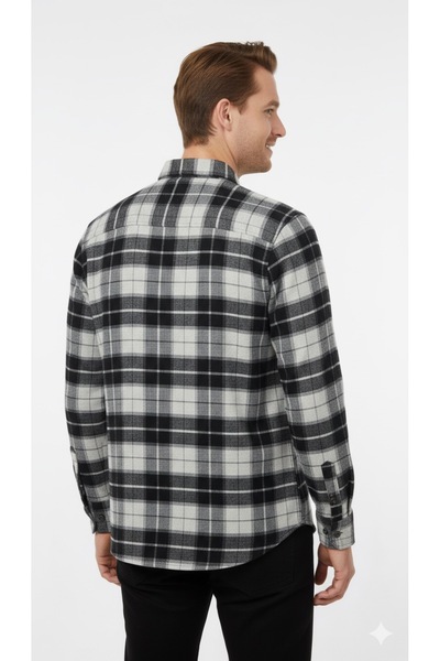 ModaPlaza Ανδρικό κλασικό καρό πουκάμισο Flamel 8020