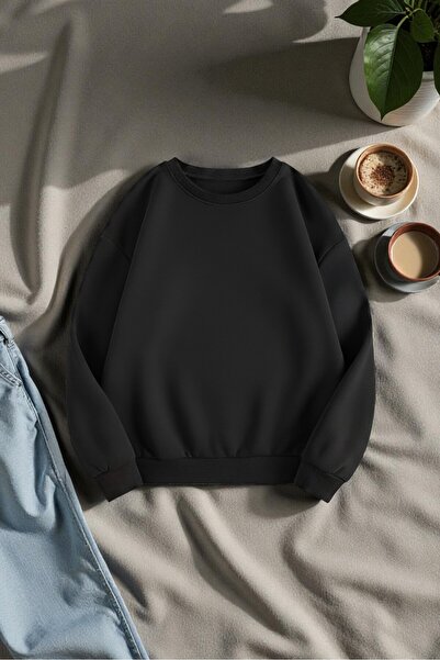 uyguntarz Unisex Enjoy Personel Time Design Printed Crew Neck Sweatshirt