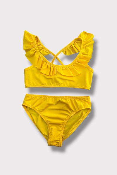 Nilmay mayo Set bikini cu volane pentru fete