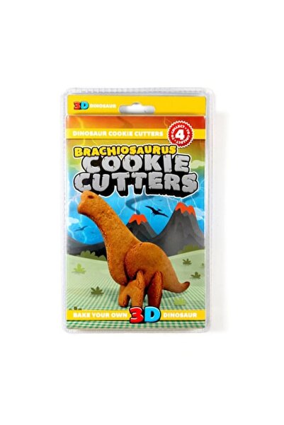 Suck UK Formă de biscuiți 3D cu dinozauri, plastic, Suck UK, 14 x 22 x 2 cm