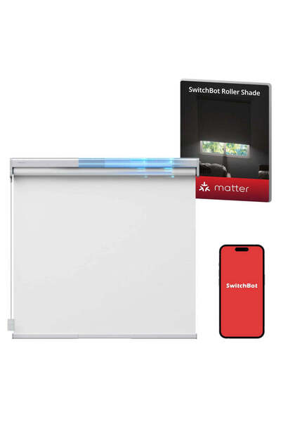 SwitchBot ستارة دوارة ذكية 110 سم - 140 سم أبيض