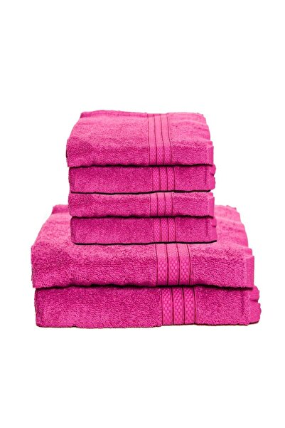 Royal Set 6 Prosoape de Lux Calitatea I 100% Bumbac Pieptanat 650 g/mp