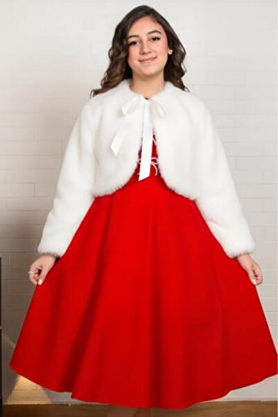 arushi Soft Off-White Fur Winter Jacket