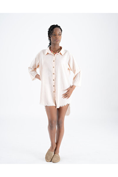 FCC HOME ADEL Women's Muslin Dress Natural