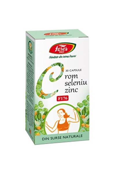 Fares Supliment alimentar Crom+Seleniu+Zinc, 30 capsule