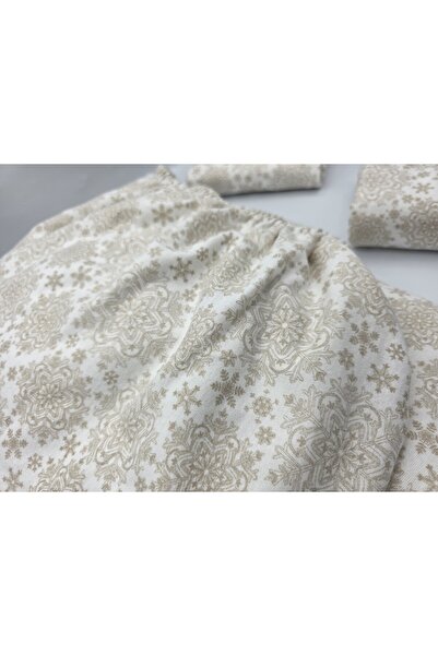 pınarhome collectıon ''Pazen'' Fabric 100% Cotton (Nostalgic Patterns That Will Remind You of 90S) Elastic Fitted Sheet+ Pillowcase)