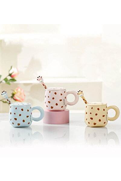 Dörtel Tedarik Giraffe Themed Ceramic Mug 1966