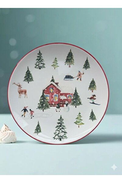 Elly House Winter Time 6-Piece Cake Plate 19.5cm
