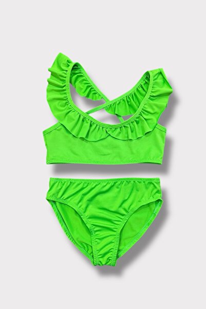 Nilmay mayo طقم بيكيني مكشكش للفتيات