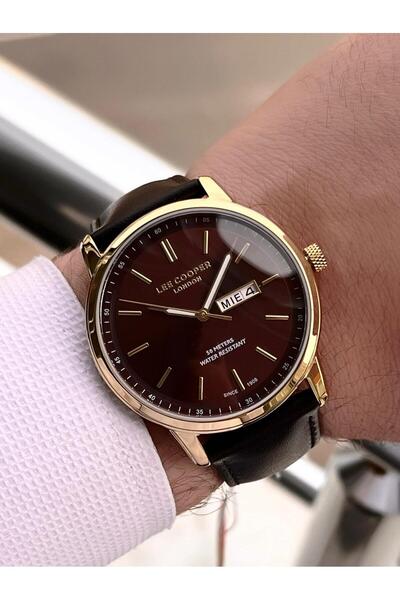 Lee Cooper Italian Design Bracelet Gift 2 Years Warranty 5 Atm Men's Wristwatch Elc.08235.142