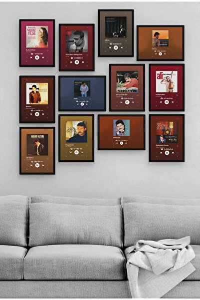 TABLOX Pictură din lemn MDF Arabesk Spotify 12 piese