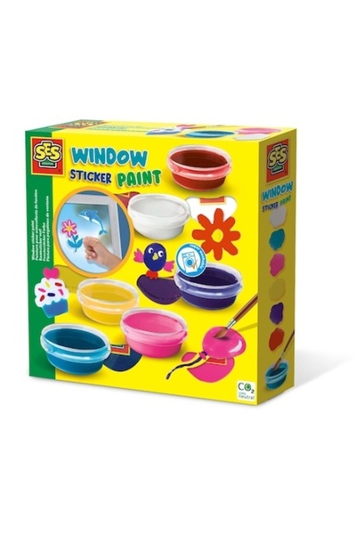 SES Creative Painting on Glass Set, +5 years, Multicolor