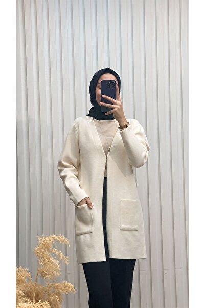 MERVE TESETTÜR Pocketed Knitwear Cardigan