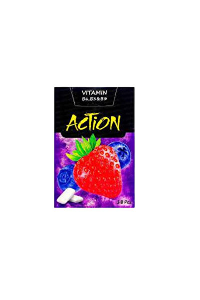 ACTION GUM علكة فيتامينات التوت 25 جرام