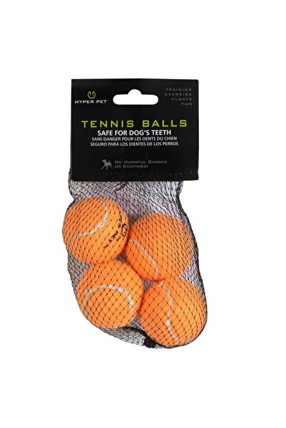 Hyper Pet 4'lü Tenis Topu Küçük Boy Turuncu 4.5 Cm