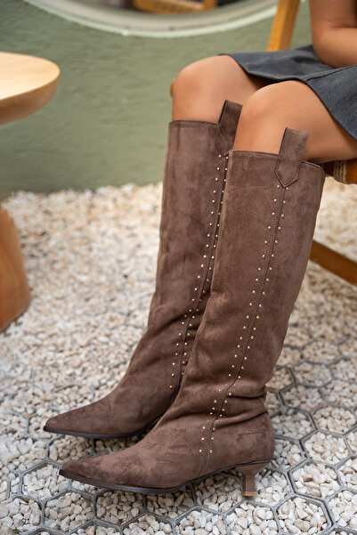 LAMİNTA Μπότες Entela Bitter Brown Suede Trockled Suede