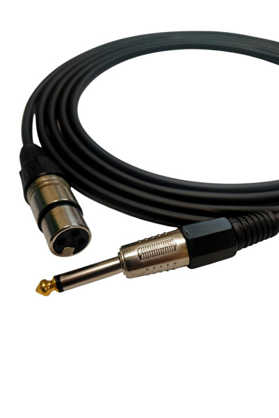 RHN R-CJXLRD10 6,3 mm Mono/XLR Dişi 10 Metre Enstrüman Kablosu