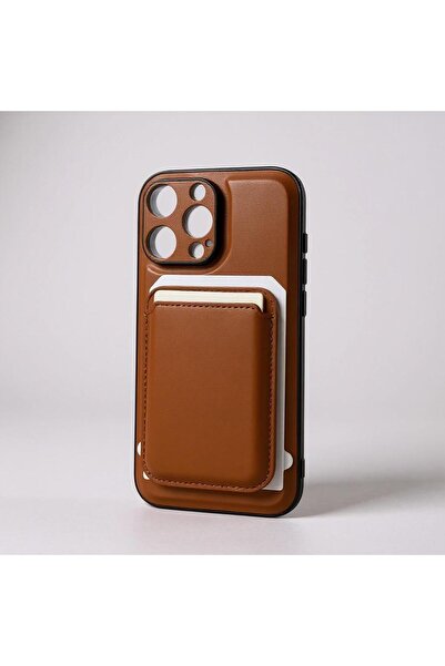 Digimanya iPhone 16 Pro Max Uyumlu Premium Deri Magsafe Cüzdanlı Kartlıklı Ka...