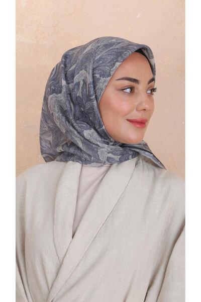 locella Soft Pamuk Eşarp Gri-2
