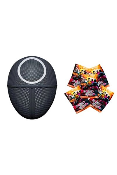 OEM Squid Game kit - 5 surprise-figure packs with round black mask