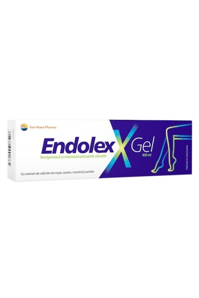 SUN WAVE PHARMA Gel Endolex, Sun Wave Pharma, Extract de viță de vie roșie, E...