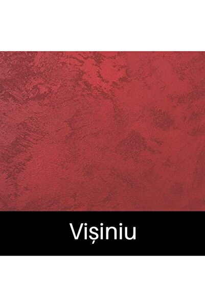 YaYa Color Luxury Decorative Paint, Perla Luxury with Pearl Flakes, Cherry Red, 1 Liter and 70 mm Brush