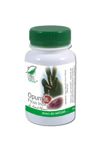 Pro Natura Supliment alimentar Opuntia Ficus Indica, Pro Natura, 200 Capsule